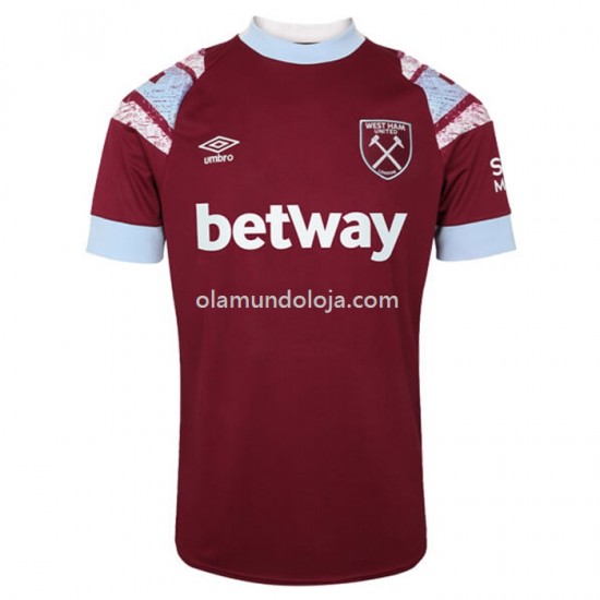 Camisola West Ham United Equipamento Primeiro 2022-2023 Manga Corta